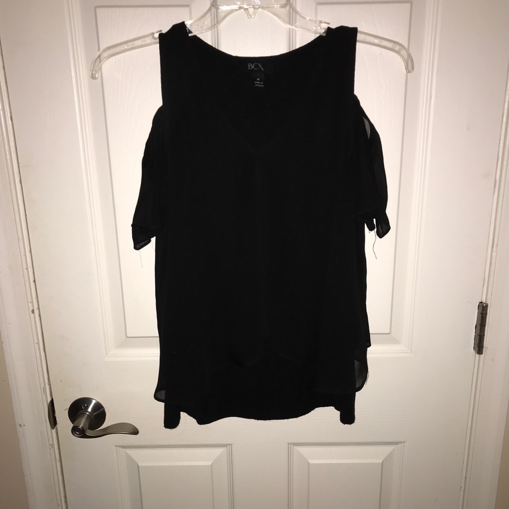 Tank top/off the shoulder black blouse
